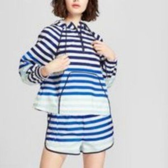 Hunter Target Women's Size 1X Drawstring Athletic Nylon Shorts Navy Blue - Picture 5 of 5